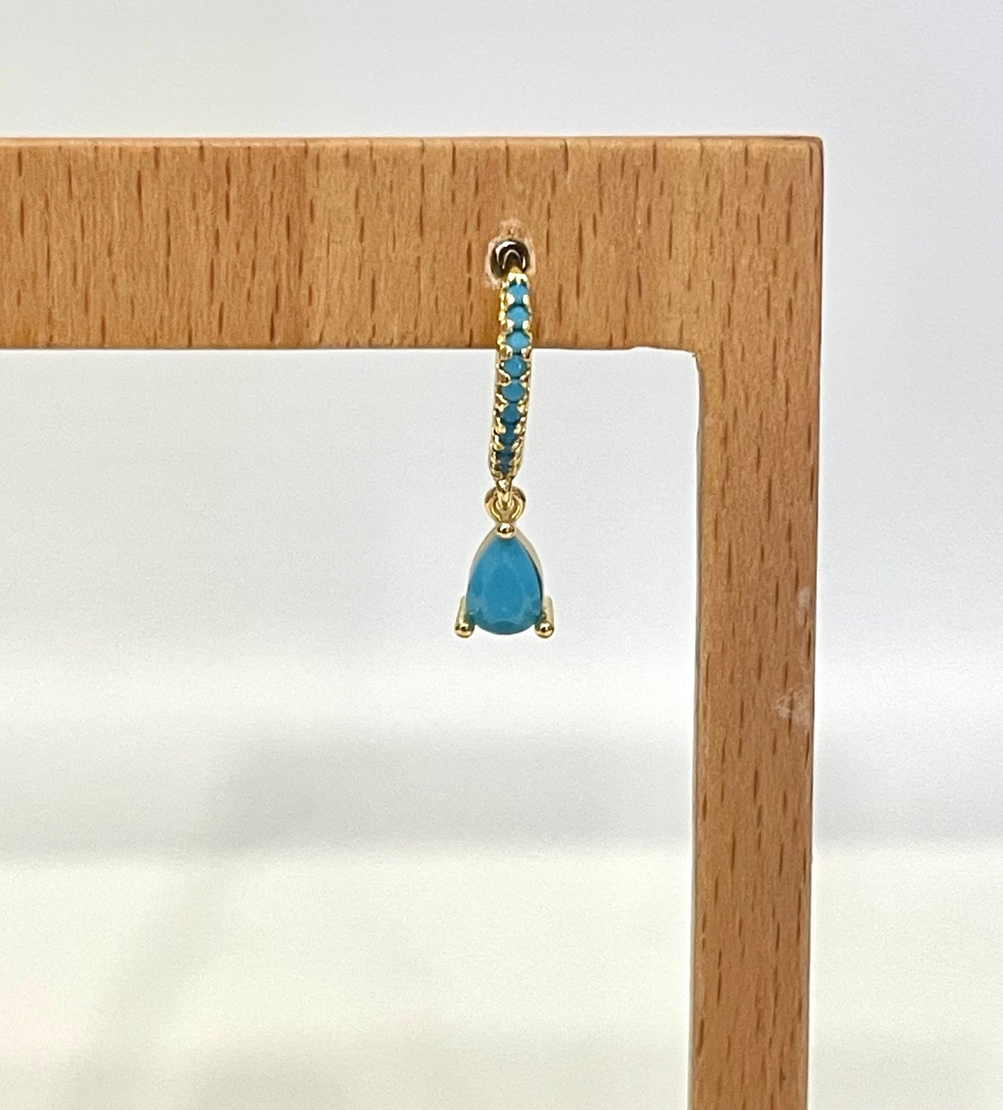 Pendiente Lágrima Azul