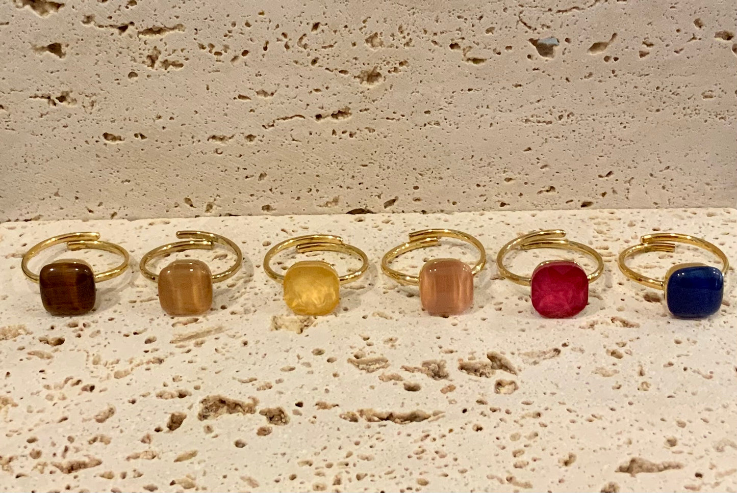 Anillos caramelo