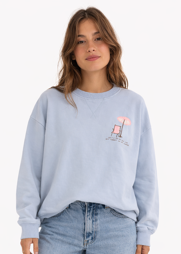 Sudadera “Sit in the Sun” Azul