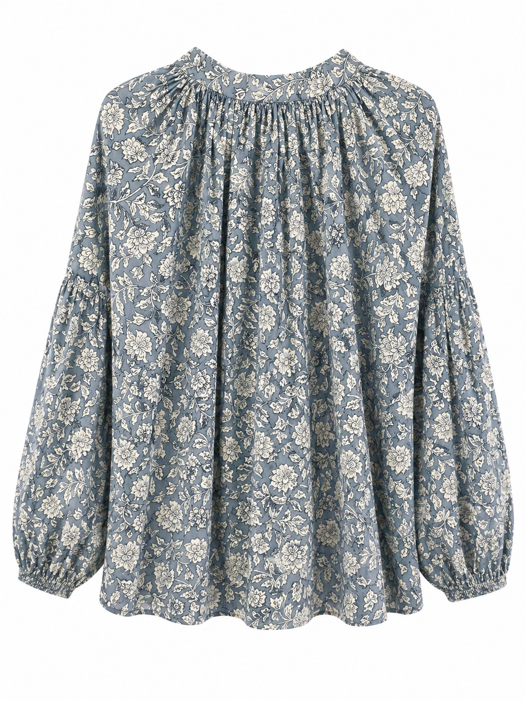 Blusa Azul Floral