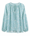 Blusa Turquesa estampada