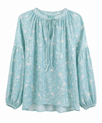 Blusa Turquesa estampada