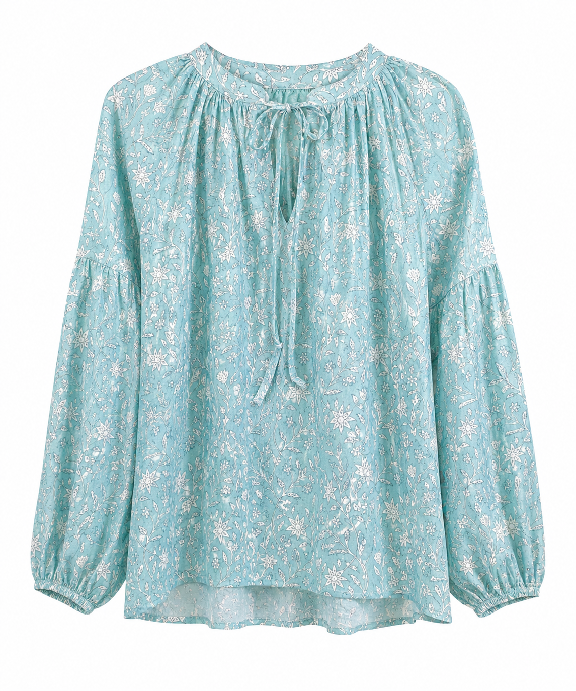 Blusa Turquesa estampada