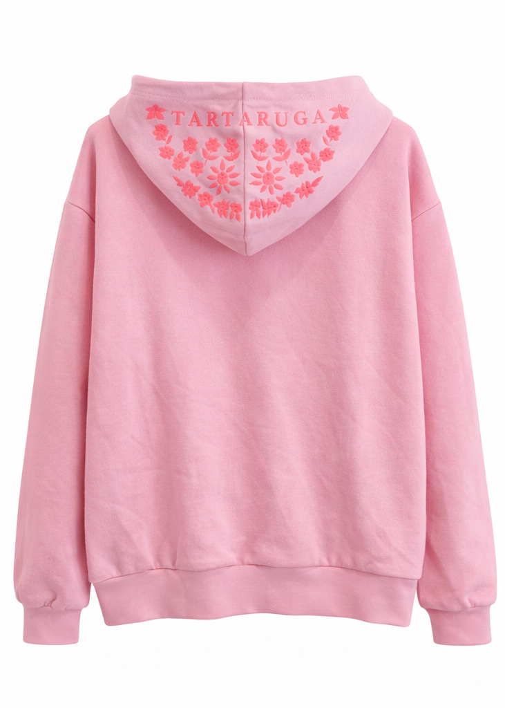 Sudadera con Cremallera Rosa
