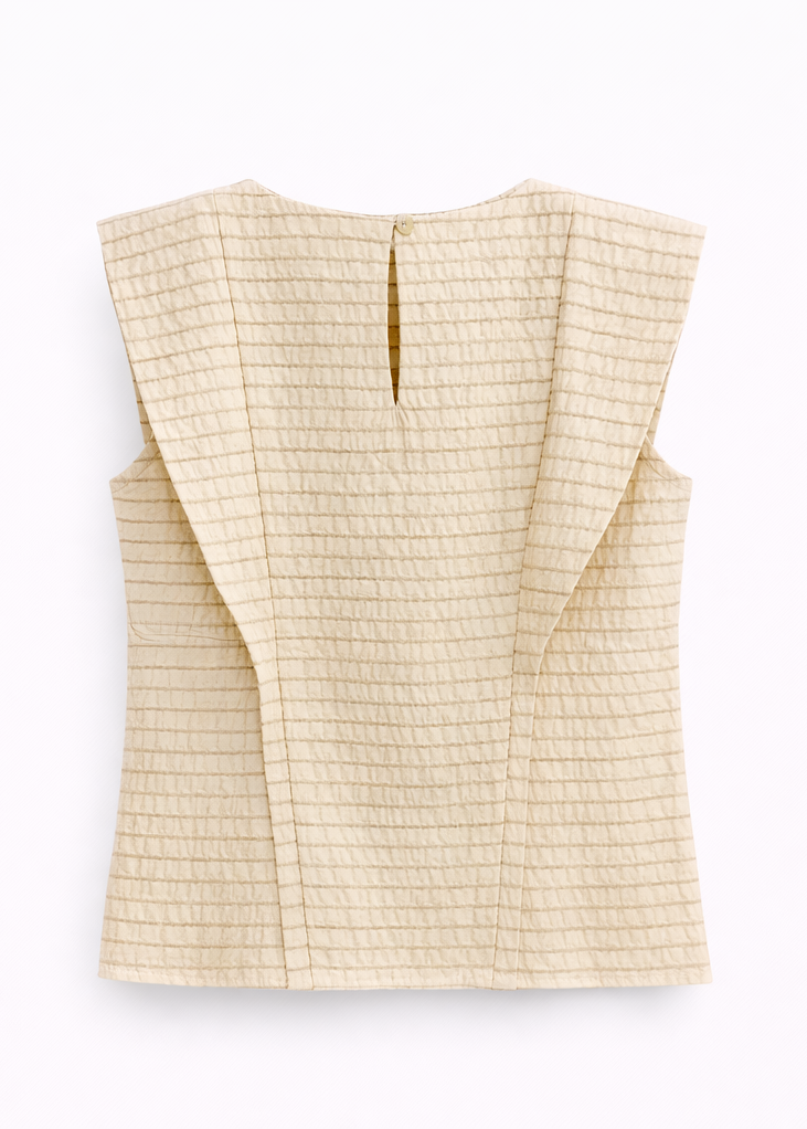 Camisa Volante Vainilla