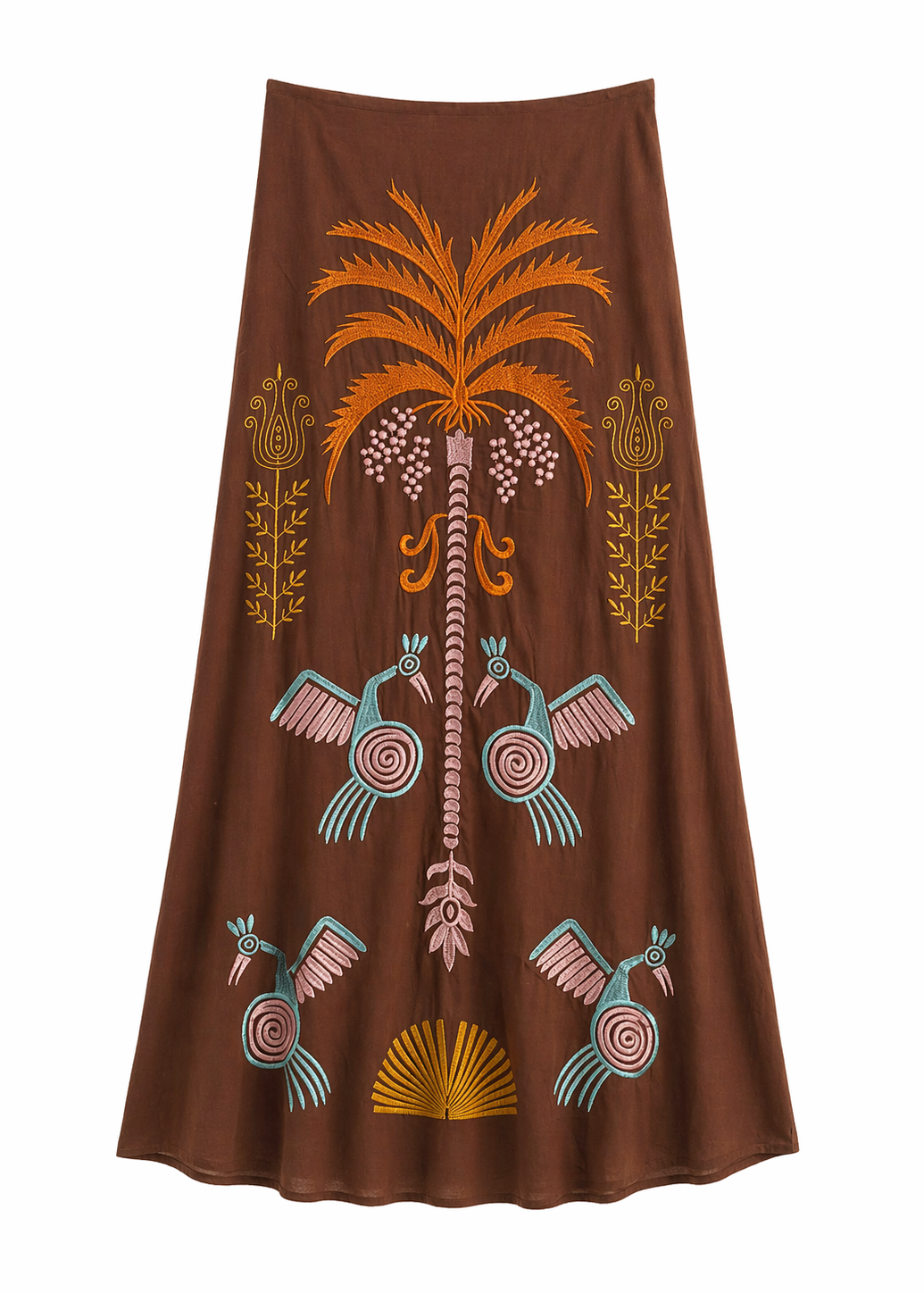 Falda Palmera Marrón