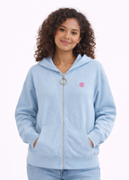 Sudadera con Cremallera Azul