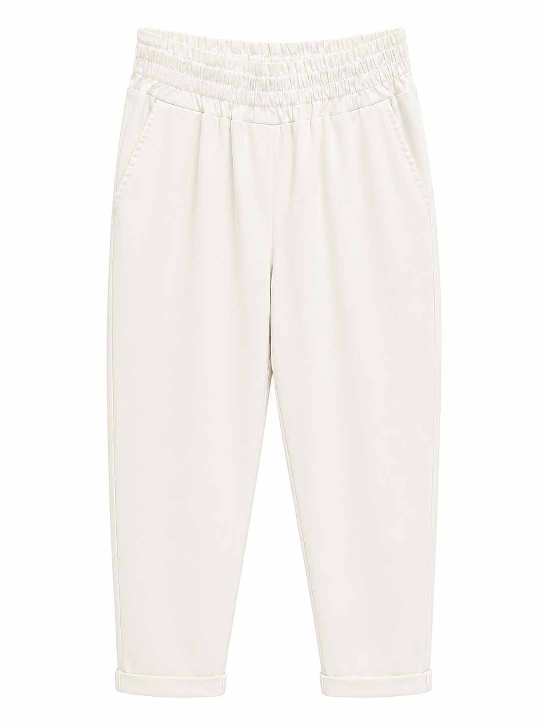Pantalones goma blancos