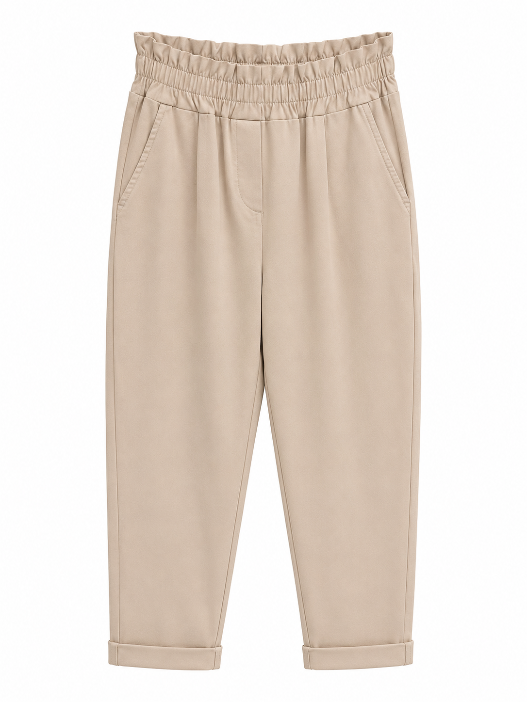 Pantalón Goma Beige