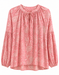 Blusa Rosa Estampada