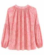 Blusa Rosa Estampada