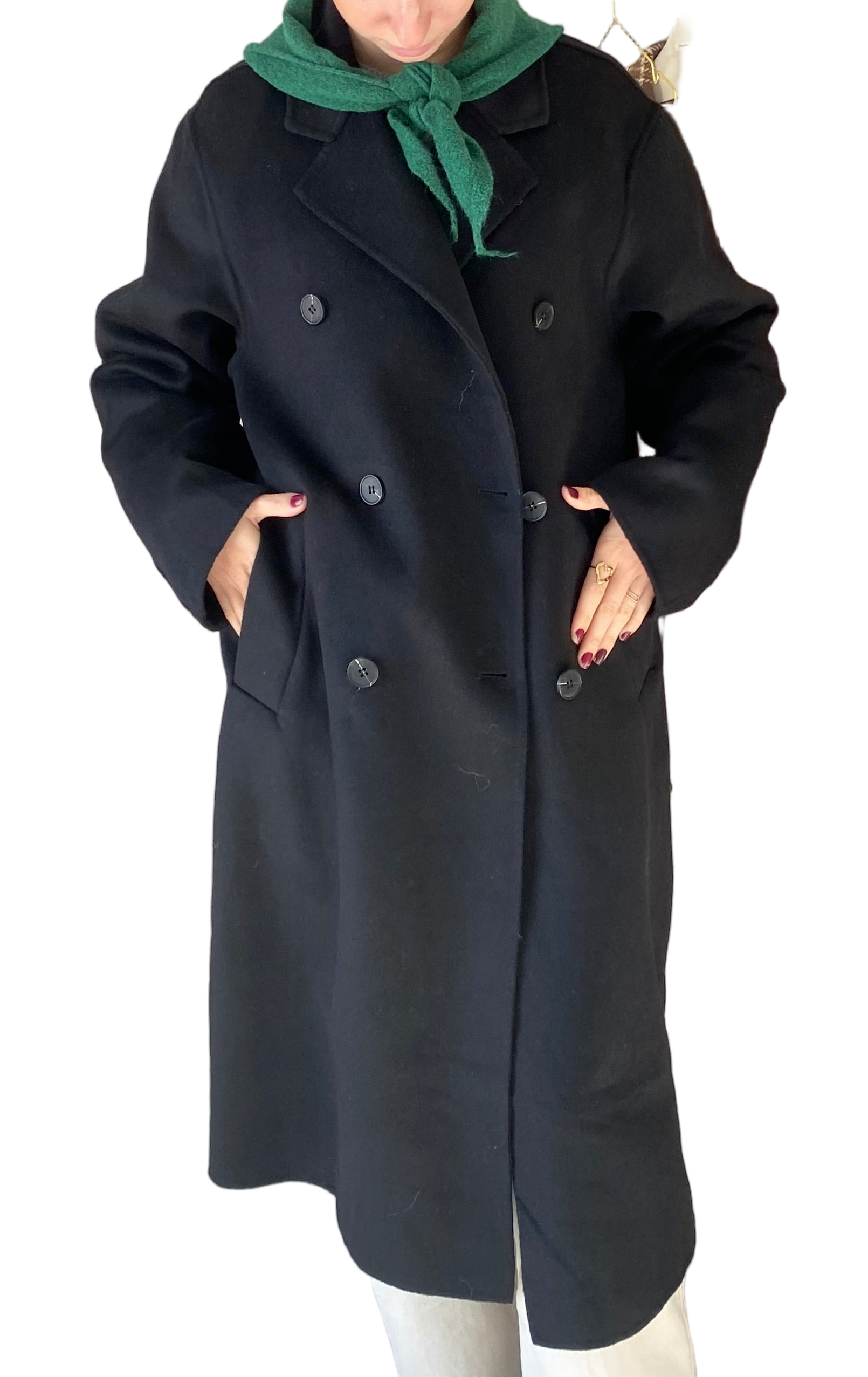 Abrigo Negro Lana