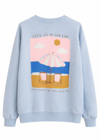 Sudadera “Sit in the Sun” Azul