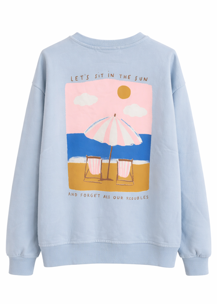 Sudadera “Sit in the Sun” Azul
