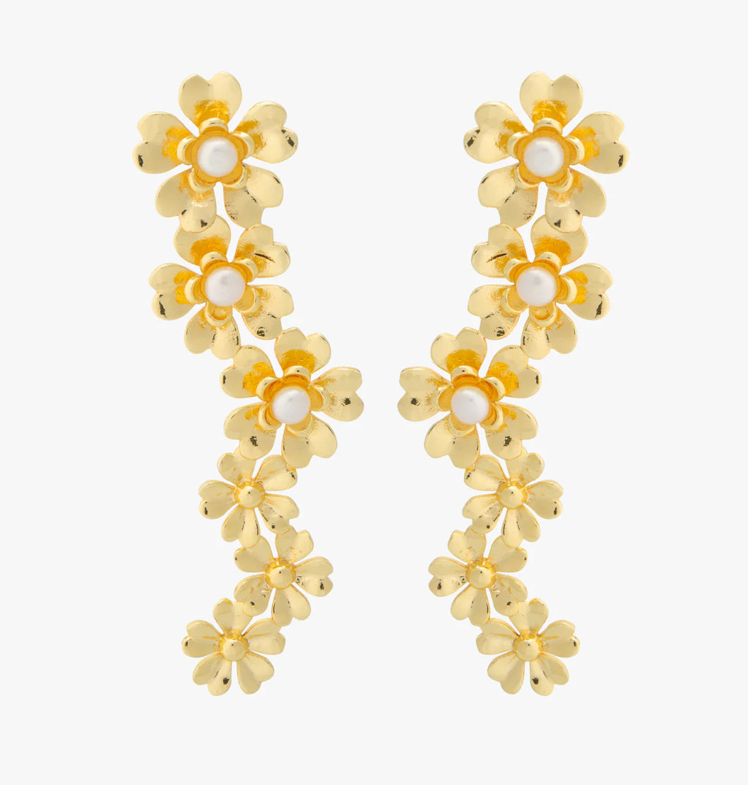 Flower Pearl Earring