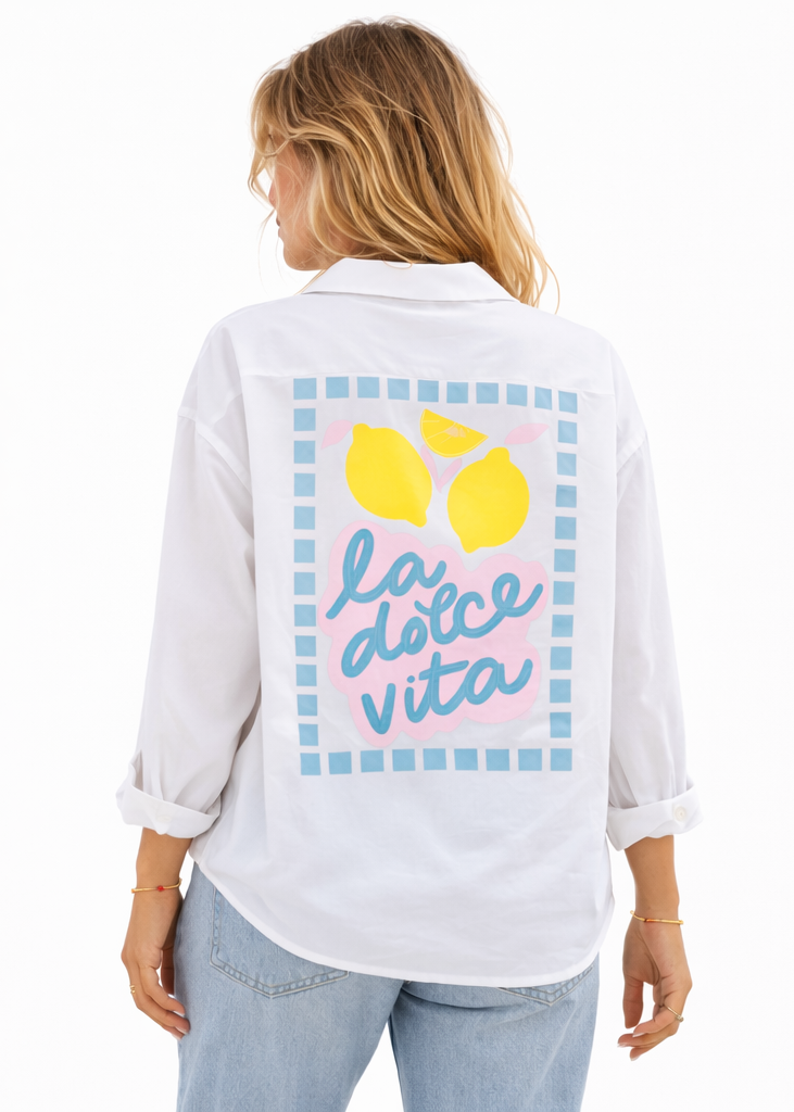Camisa “La Dolce Vita” Blanca
