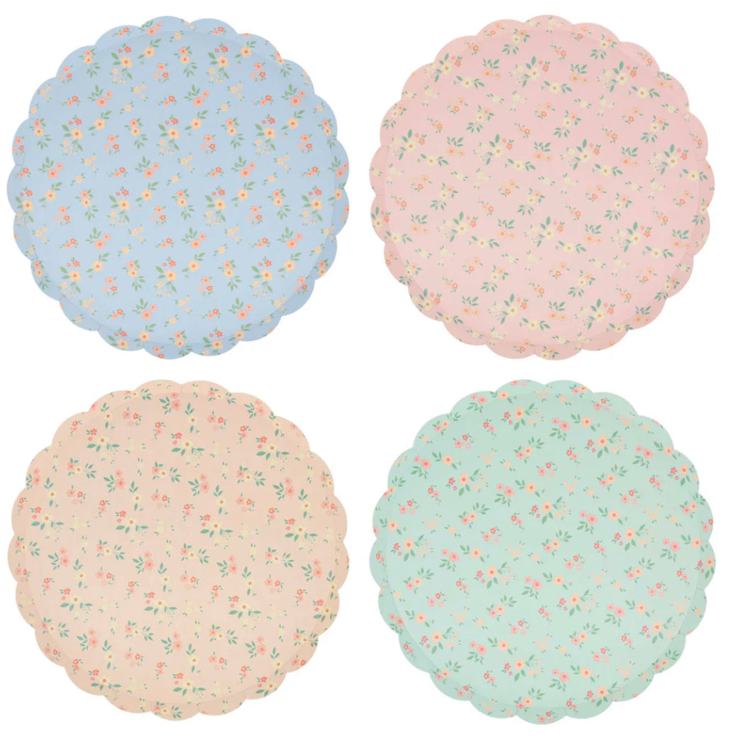 Platos Medianos Vintage Ditsy