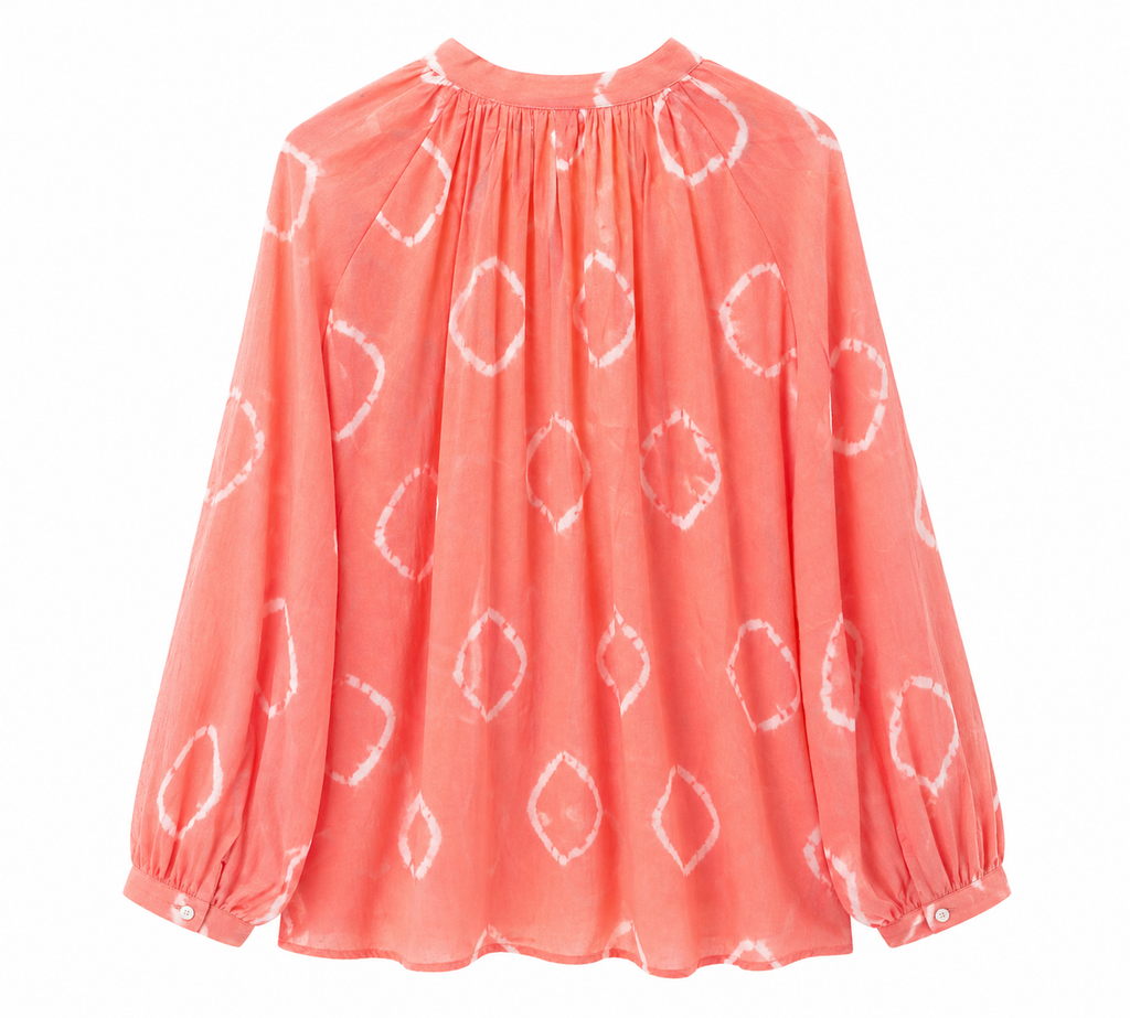 Blusa coral estampada