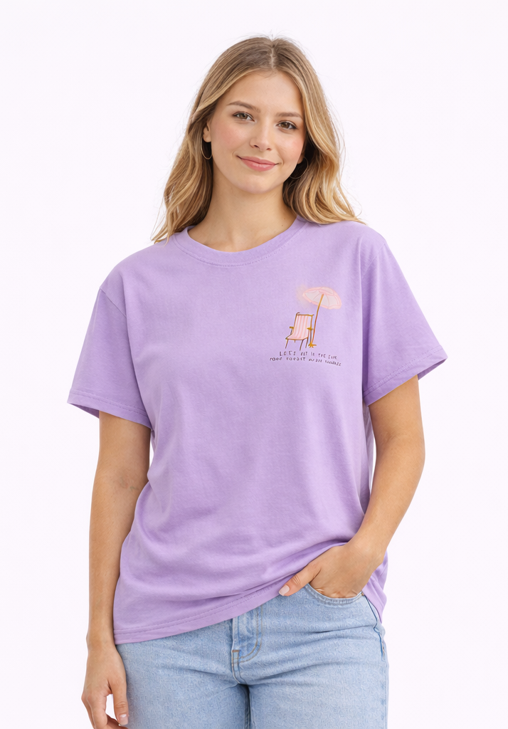 Camiseta “Sit in the Sun” Lila