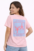 Camiseta Langostas Rosa Palo