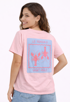 Camiseta Langostas Rosa Palo