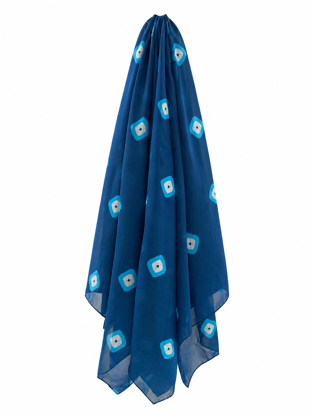 Pareo azul estampado