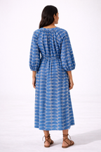 Vestido midi Azul