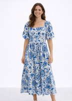 Vestido Mangas globo