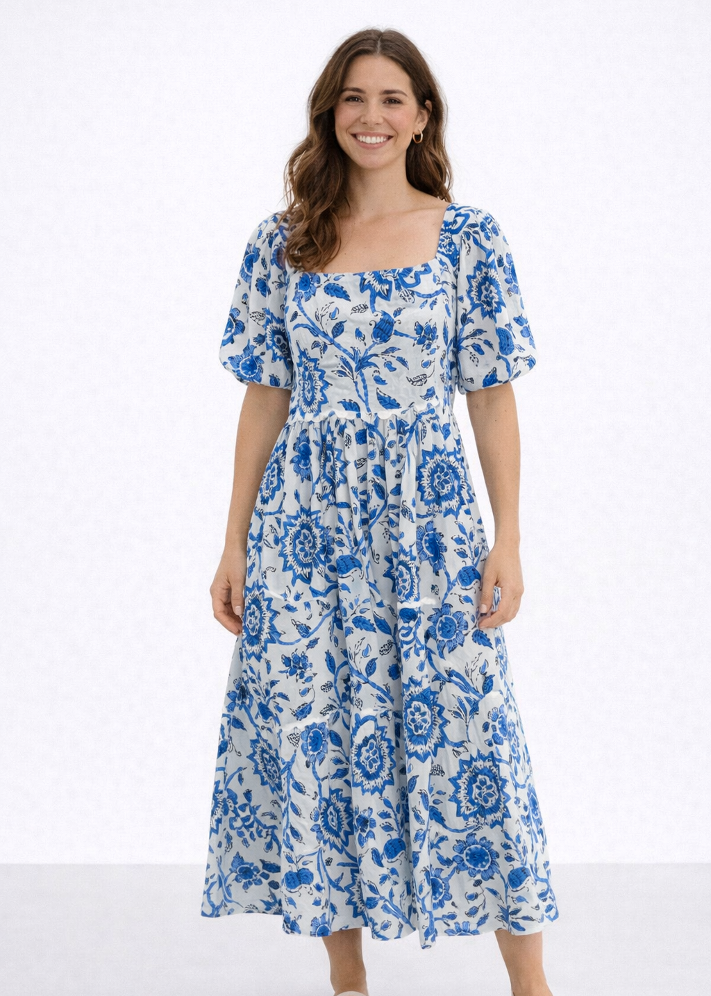 Vestido Mangas globo