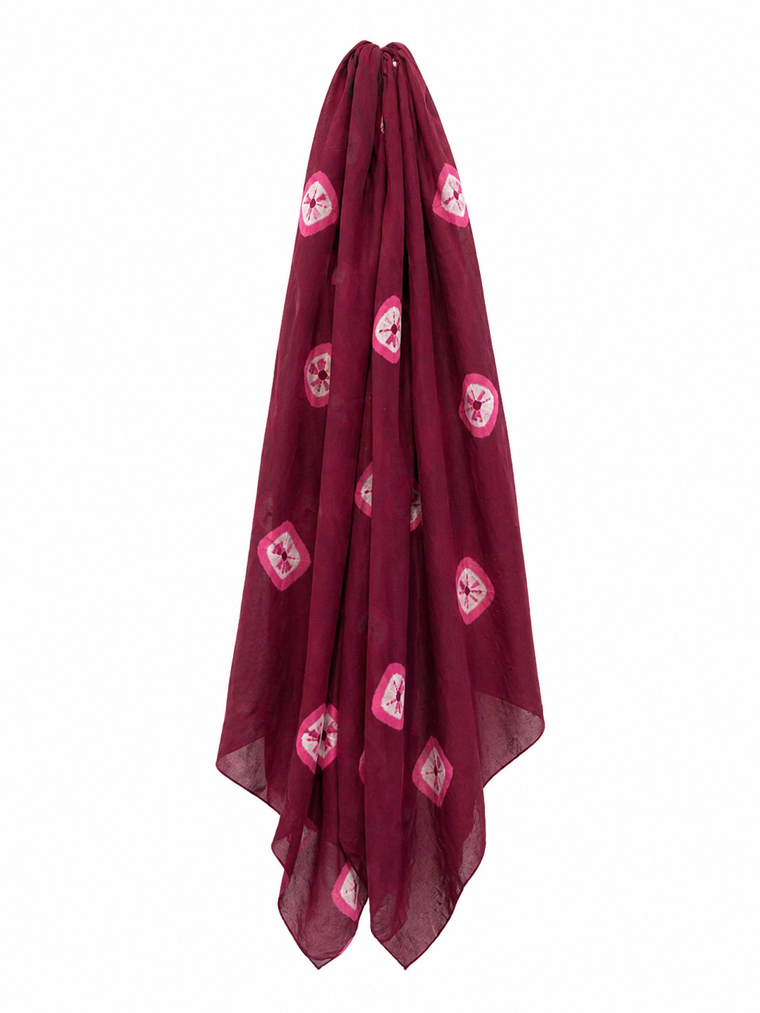 Pareo burdeos estampado