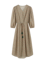 Vestido verde estampado