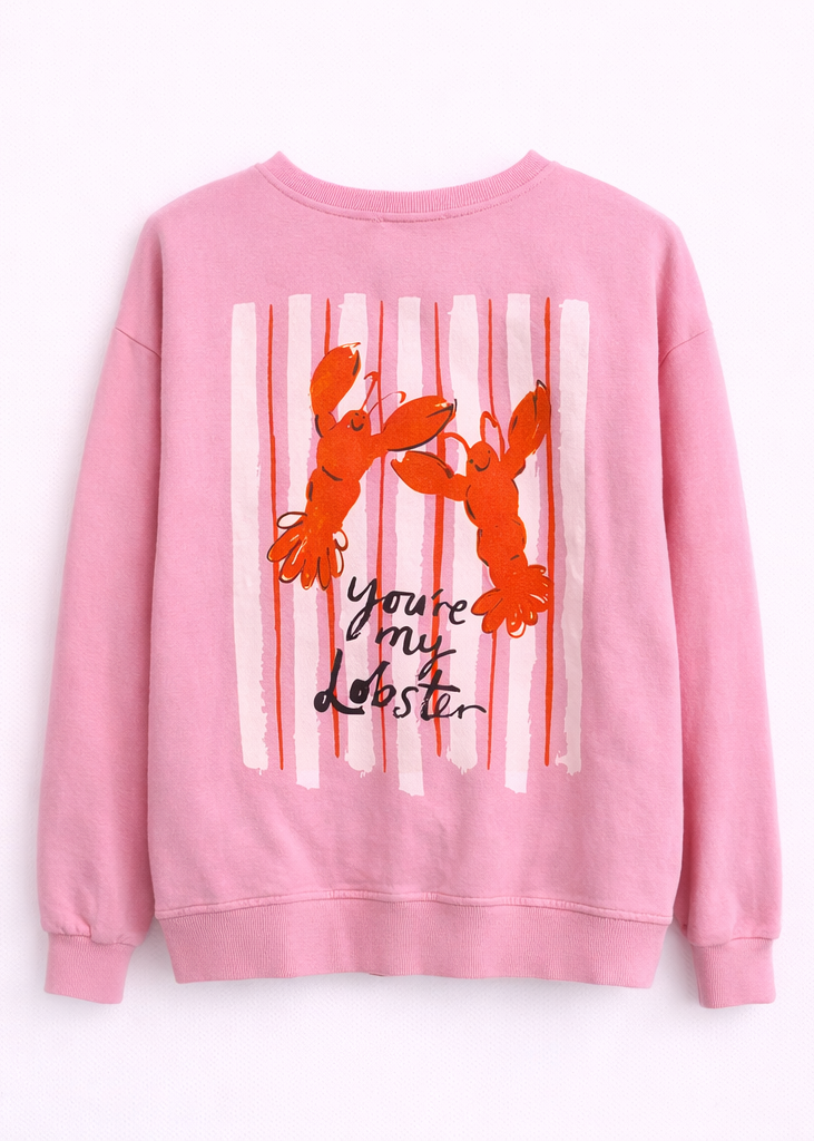 Sudadera “you’re my lobster” Rosa