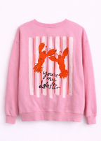 Sudadera “you’re my lobster” Rosa