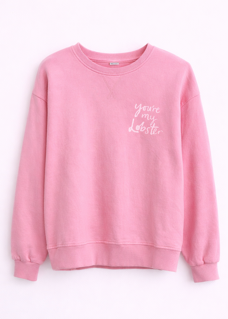 Sudadera “you’re my lobster” Rosa
