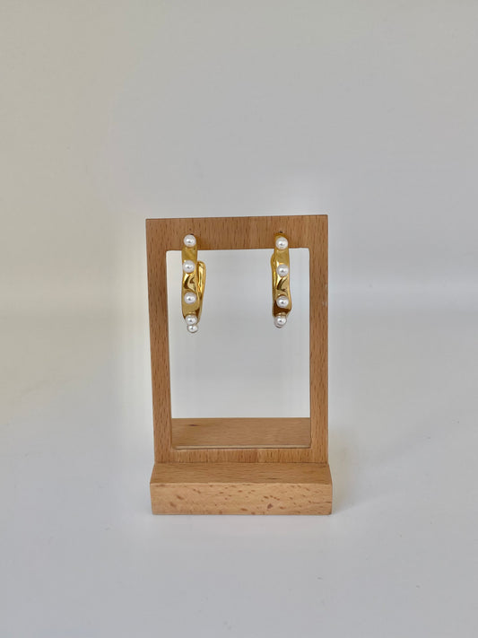 Pendientes Aro Perla