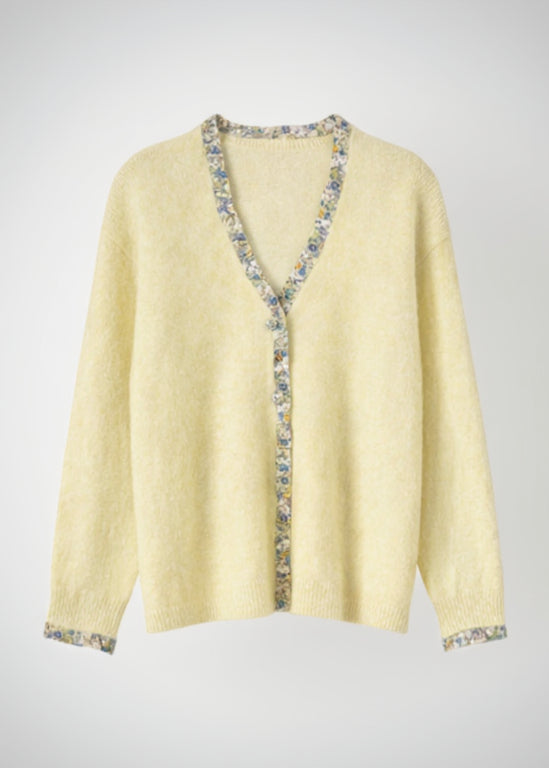 Jersey abotonado flores