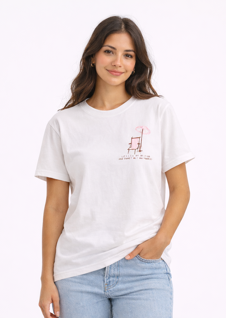 Camiseta Sit in the Sun Blanca