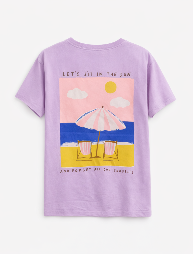 Camiseta “Sit in the Sun” Lila