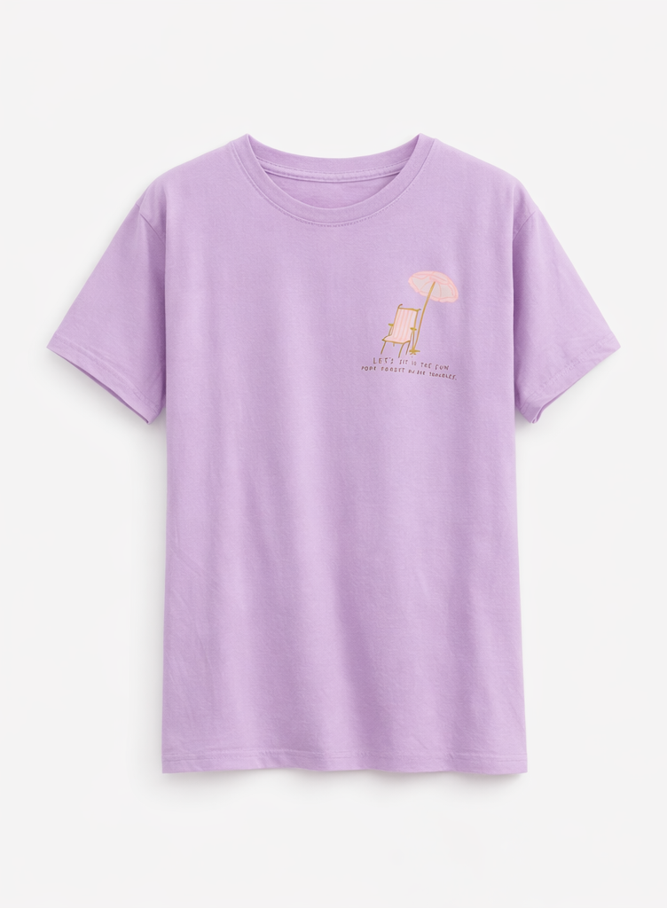 Camiseta “Sit in the Sun” Lila