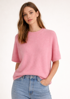 Jersey manga corta Rosa