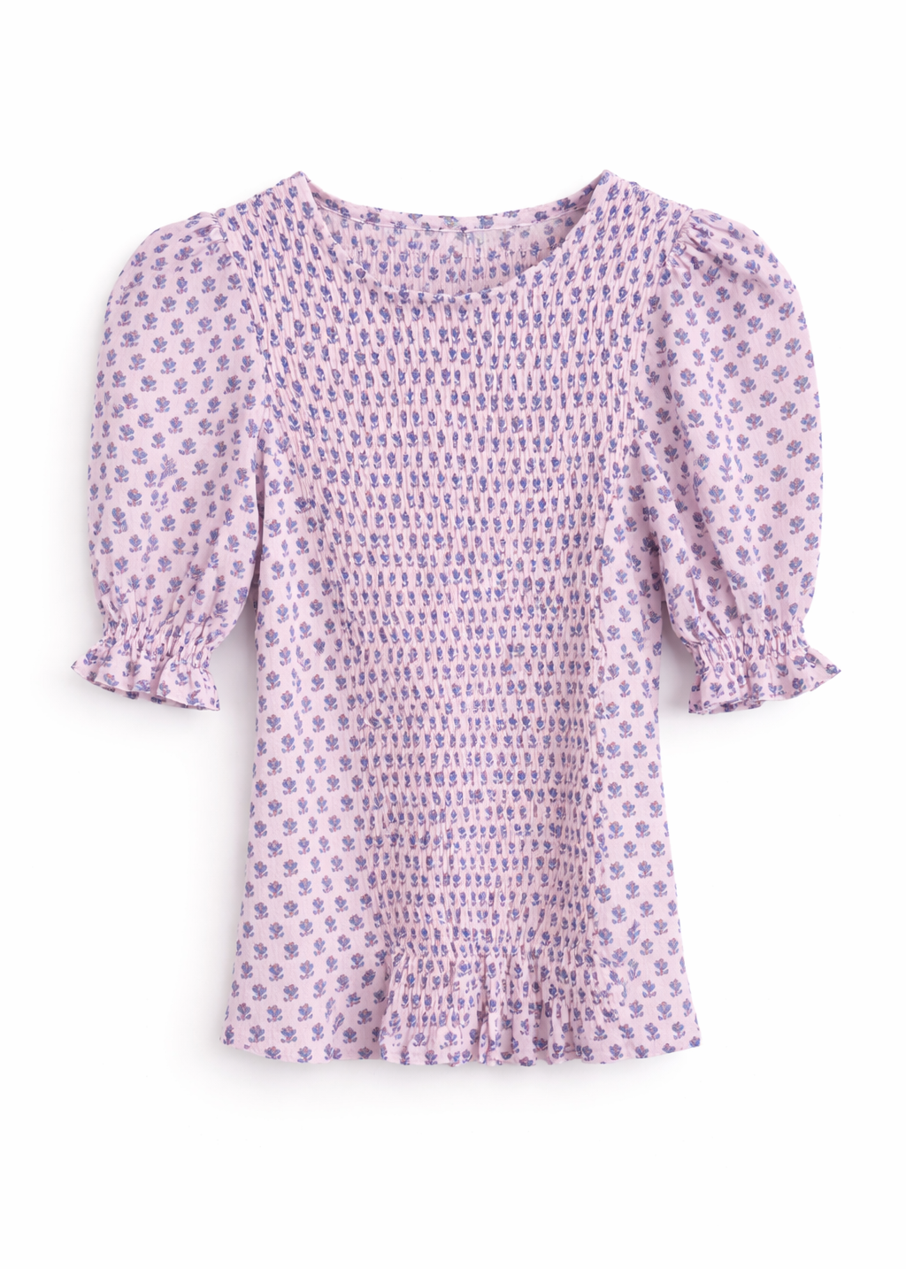 Blusa Ceñida Manga Globo