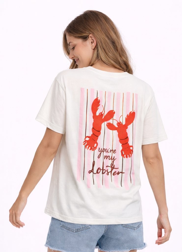 Camiseta “You’re my Lobster” Blanca