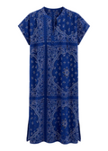 Vestido largo Azul Paisley