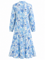 Vestido largo Estampado Azul Cielo