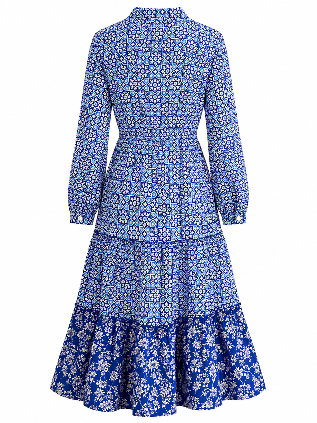 Vestido azul mosaico