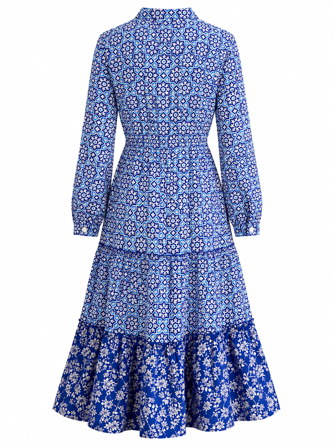 Vestido azul mosaico