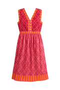 Vestido Estampado geometrico terracota