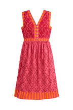 Vestido Estampado geometrico terracota