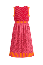 Vestido Estampado geometrico terracota