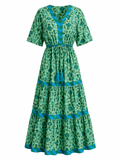 Vestido largo Verde Escote
